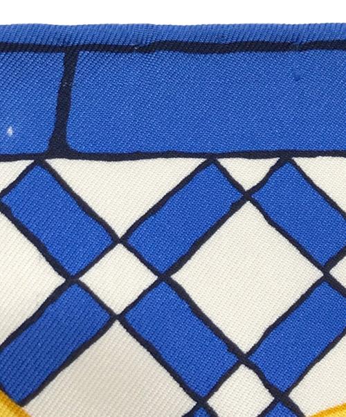 CELINE（セリーヌ）CELINE (セリーヌ) シルクスカーフ ブルーの古着・服飾アイテム