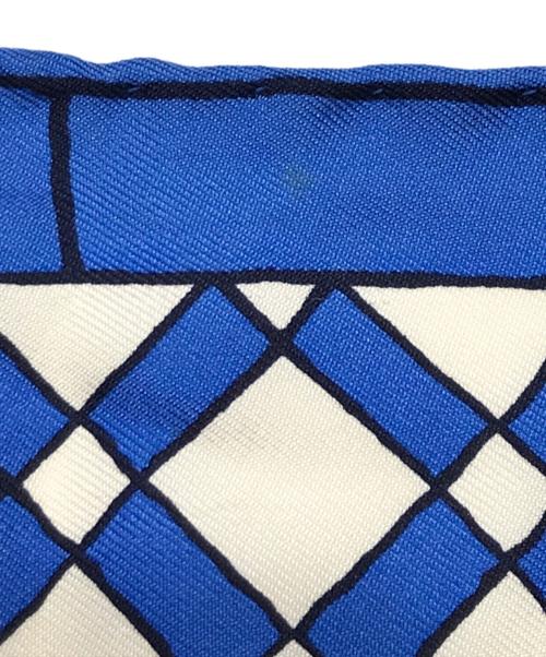 CELINE（セリーヌ）CELINE (セリーヌ) シルクスカーフ ブルーの古着・服飾アイテム