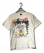 stussyステューシー）の古着「ワールドツアープリントTシャツ」｜ホワイト