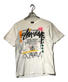 stussy（ステューシー）の古着「ワールドツアープリントTシャツ」｜ホワイト