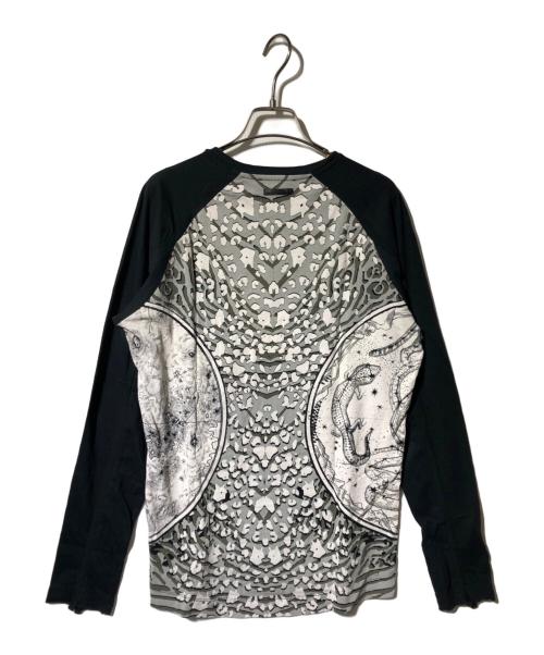 DIESEL Black Gold（ディーゼル ブラック ゴールド）DIESEL BLACK GOLD (ディーゼル ブラック ゴールド) アーカイブ総柄ロングスリーブカットソー ブラック サイズ:Sの古着・服飾アイテム