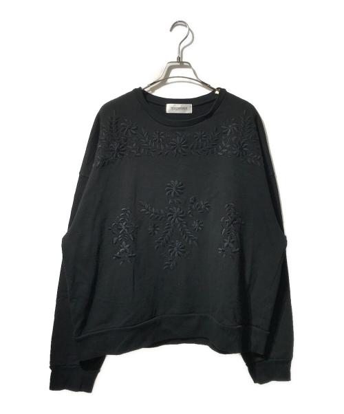DISCOVERED（ディスカバード）DISCOVERED (ディスカバード) フラワーステッチスウェット ブラック サイズ:3の古着・服飾アイテム