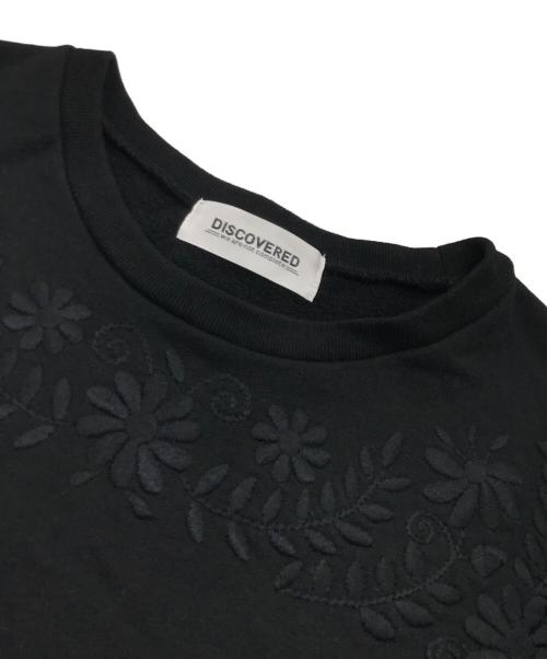 DISCOVERED（ディスカバード）DISCOVERED (ディスカバード) フラワーステッチスウェット ブラック サイズ:3の古着・服飾アイテム