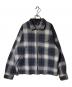 stussy（ステューシー）の古着「Jack Shadow Plaid Zip Shirt」｜ブルー