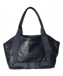 BALENCIAGA（バレンシアガ）の古着「レザーカバストートバッグ」｜ネイビー
