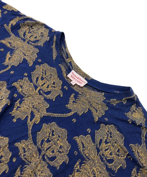 Vivienne Westwood（ヴィヴィアンウエストウッド）Vivienne Westwood (ヴィヴィアンウエストウッド) ジャガードカットソー ブルー サイズ:2の古着・服飾アイテム