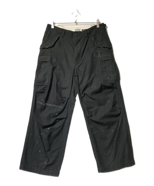 HOUSTON（ヒューストン）HOUSTON (ヒューストン) rebear by johnbull (リベアバイジョンブル) M-65 FIELD CARGO PANTS（エム65　フィールドカーゴパンツ） ブラック サイズ:Mの古着・服飾アイテム