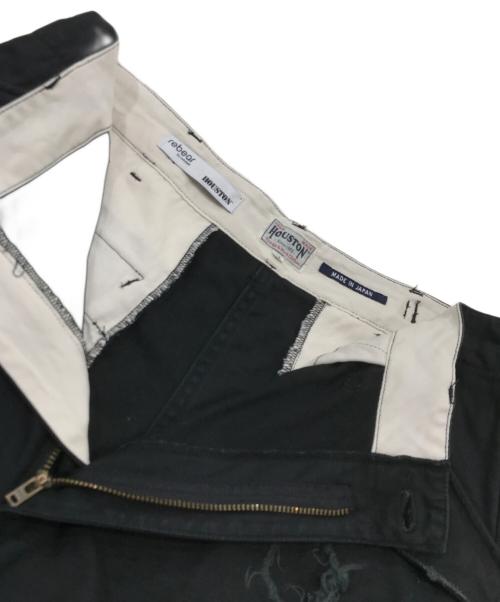 HOUSTON（ヒューストン）HOUSTON (ヒューストン) rebear by johnbull (リベアバイジョンブル) M-65 FIELD CARGO PANTS（エム65　フィールドカーゴパンツ） ブラック サイズ:Mの古着・服飾アイテム