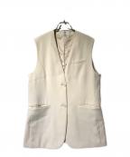 BEAUTY&YOUTHビューティーアンドユース）の古着「ツイルカラーレスベスト」｜ベージュ