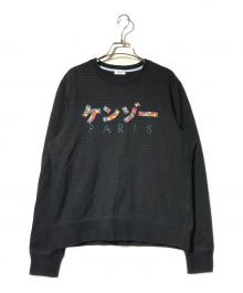 KENZO（ケンゾー）の古着「ロゴ刺繍スウェット」｜ブラック