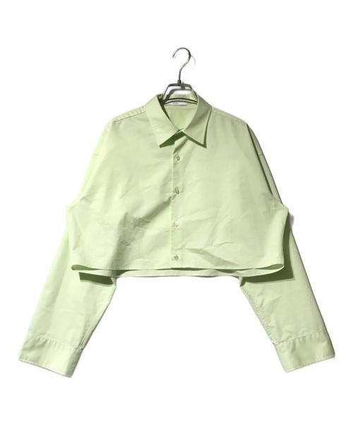 ASTRAET（アストラット）ASTRAET (アストラット) レギュラーカラークロップドシャツ グリーン サイズ:表記なしの古着・服飾アイテム