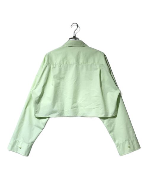 ASTRAET（アストラット）ASTRAET (アストラット) レギュラーカラークロップドシャツ グリーン サイズ:表記なしの古着・服飾アイテム
