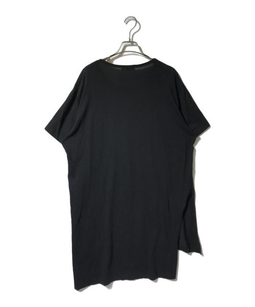 Yohji Yamamoto pour homme（ヨウジヤマモト プールオム）Yohji Yamamoto pour homme (ヨウジヤマモト プールオム) サイドスリットtシャツ ブラック サイズ:3の古着・服飾アイテム