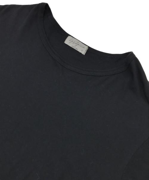 Yohji Yamamoto pour homme（ヨウジヤマモト プールオム）Yohji Yamamoto pour homme (ヨウジヤマモト プールオム) サイドスリットtシャツ ブラック サイズ:3の古着・服飾アイテム