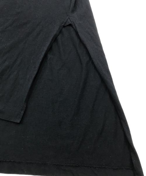 Yohji Yamamoto pour homme（ヨウジヤマモト プールオム）Yohji Yamamoto pour homme (ヨウジヤマモト プールオム) サイドスリットtシャツ ブラック サイズ:3の古着・服飾アイテム