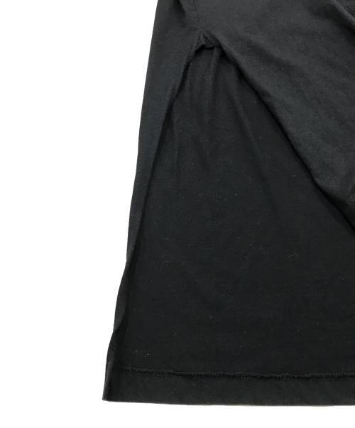 Yohji Yamamoto pour homme（ヨウジヤマモト プールオム）Yohji Yamamoto pour homme (ヨウジヤマモト プールオム) サイドスリットtシャツ ブラック サイズ:3の古着・服飾アイテム