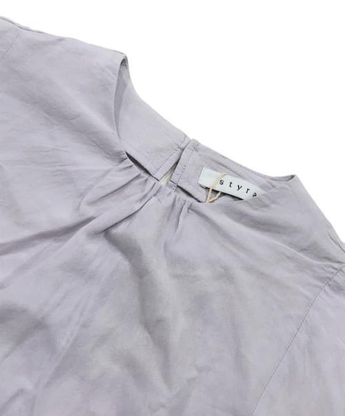 styra（ステラ）styra (ステラ) ギャザーボリュームワンピース パープル サイズ:Fの古着・服飾アイテム