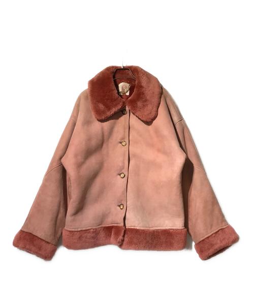 LOEWE（ロエベ）LOEWE (ロエベ) ムートンジャケット ピンク サイズ:42の古着・服飾アイテム