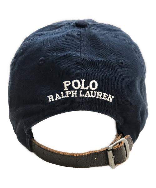 POLO RALPH LAUREN（ポロ・ラルフローレン）POLO RALPH LAUREN (ポロ・ラルフローレン) ポロベア刺繍キャップ ネイビーの古着・服飾アイテム