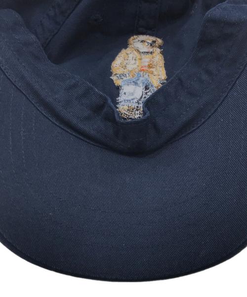 POLO RALPH LAUREN（ポロ・ラルフローレン）POLO RALPH LAUREN (ポロ・ラルフローレン) ポロベア刺繍キャップ ネイビーの古着・服飾アイテム