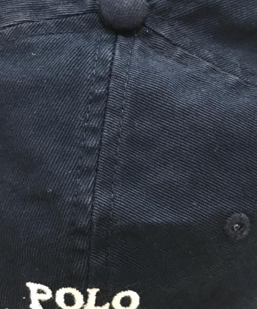 POLO RALPH LAUREN（ポロ・ラルフローレン）POLO RALPH LAUREN (ポロ・ラルフローレン) ポロベア刺繍キャップ ネイビーの古着・服飾アイテム