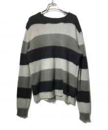 DIESEL（ディーゼル）の古着「モヘア混ボーダーニット」｜マルチカラー