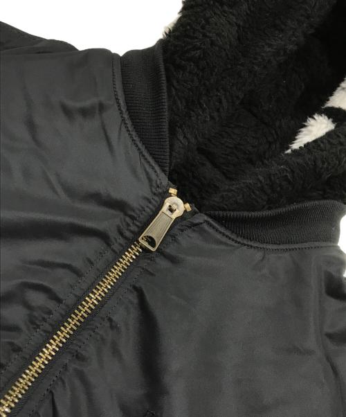SUPREME（シュプリーム）SUPREME (シュプリーム) FAUX FUR REVERSIBLE MA-1（フェイクファー リバーシブル　エムエー１） ブラック サイズ:Lの古着・服飾アイテム