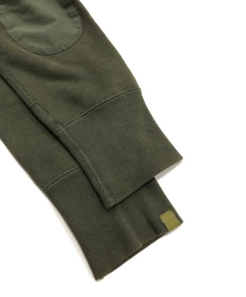 LOOPWHEELER（ループウィラー）LOOPWHEELER (ループウィラー) ワッペンジップアップフーディ カーキ サイズ:Lの古着・服飾アイテム