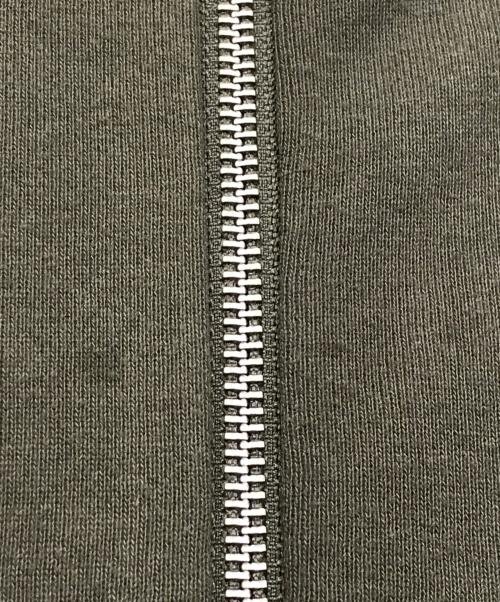 LOOPWHEELER（ループウィラー）LOOPWHEELER (ループウィラー) ワッペンジップアップフーディ カーキ サイズ:Lの古着・服飾アイテム