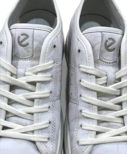 ECCO（エコー）ECCO (エコー) street ace ホワイト サイズ:EU42/US8-8.5/UK8-8.5の古着・服飾アイテム
