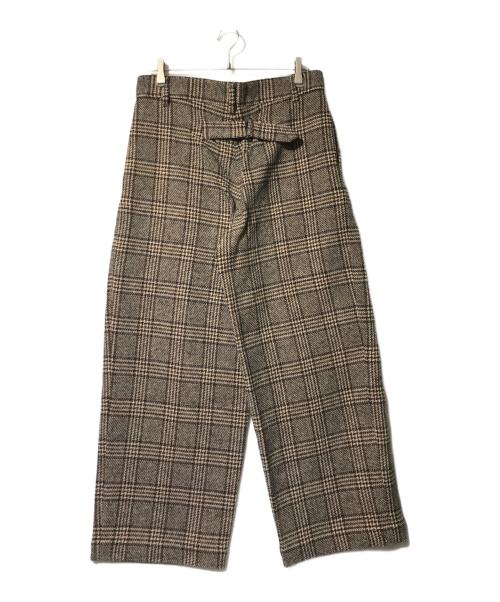 Traditional Weatherwear（トラディショナルウェザーウェア）Traditional Weatherwear (トラディショナルウェザーウェア) チェックウールパンツ ブラウン サイズ:Mの古着・服飾アイテム