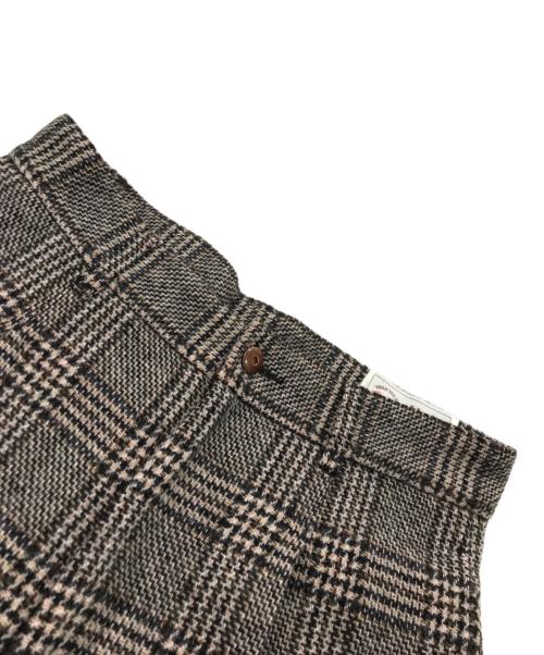 Traditional Weatherwear（トラディショナルウェザーウェア）Traditional Weatherwear (トラディショナルウェザーウェア) チェックウールパンツ ブラウン サイズ:Mの古着・服飾アイテム