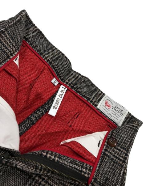 Traditional Weatherwear（トラディショナルウェザーウェア）Traditional Weatherwear (トラディショナルウェザーウェア) チェックウールパンツ ブラウン サイズ:Mの古着・服飾アイテム