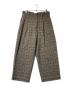 Traditional Weatherwear（トラディショナルウェザーウェア）の古着「チェックウールパンツ」｜ブラウン