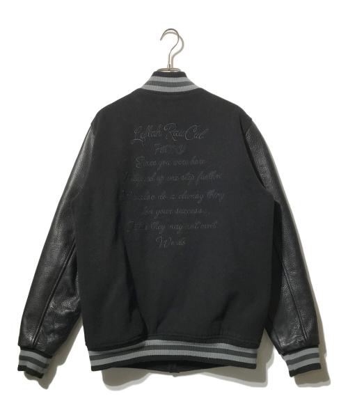 LEFLAH（レフラー）LEFLAH (レフラー) レザー切替スタジャン ブラック サイズ:Lの古着・服飾アイテム