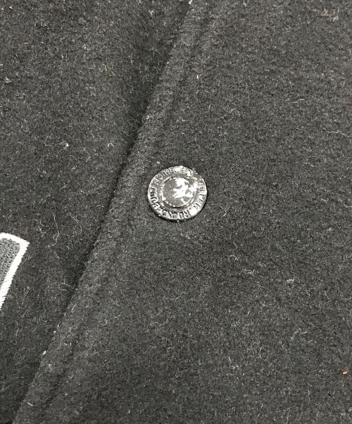 LEFLAH（レフラー）LEFLAH (レフラー) レザー切替スタジャン ブラック サイズ:Lの古着・服飾アイテム