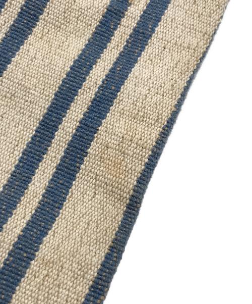 Rugby Ralph Lauren（ラグビーラルフローレン）Rugby Ralph Lauren (ラグビーラルフローレン) キャンバスストライプトートバッグ ベージュの古着・服飾アイテム