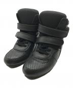 JUNYA WATANABE COMME des GARCONS(ジュンヤワタナベ コムデギャルソン）の古着「ハイカットレザースニーカー」｜ブラック