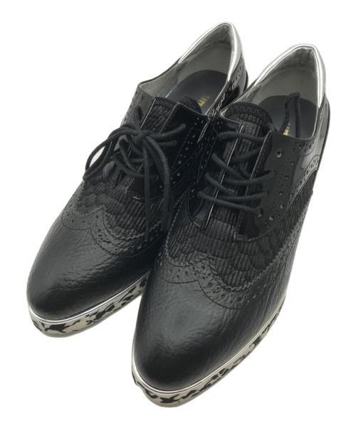 UNITED NUDE（ユナイテッドヌード）UNITED NUDE (ユナイテッドヌード) クリアヒールローファー ブラック サイズ:38の古着・服飾アイテム