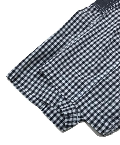 COMME des GARCONS JUNYA WATANABE MAN（コム デ ギャルソン ジュンヤ ワタナベ マン）COMME des GARCONS JUNYA WATANABE MAN (コム デ ギャルソン ジュンヤ ワタナベ マン) ギンガムチェックショートスリーブシャツ ブラック サイズ:Lの古着・服飾アイテム