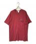COMME des GARCONS（コムデギャルソン）の古着「ジップデザインカットソー」｜レッド