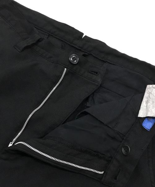 JUNYA WATANABE MAN（ジュンヤワタナベマン）JUNYA WATANABE MAN (ジュンヤワタナベマン) ポリエステル ストレート パンツ ブラック サイズ:Lの古着・服飾アイテム