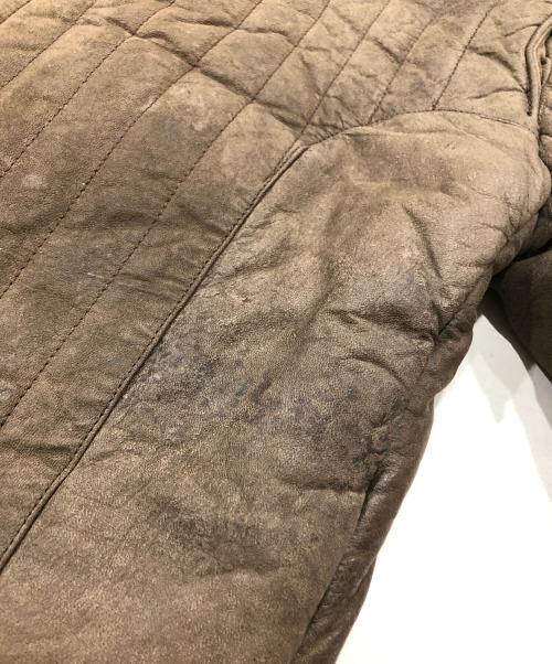 LUCIANO FENALGI（ルチアーノ・フェナルジ）LUCIANO FENALGI (ルチアーノ・フェナルジ) レザージャケット ブラウン サイズ:46の古着・服飾アイテム