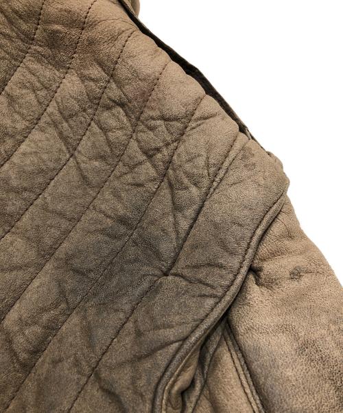 LUCIANO FENALGI（ルチアーノ・フェナルジ）LUCIANO FENALGI (ルチアーノ・フェナルジ) レザージャケット ブラウン サイズ:46の古着・服飾アイテム