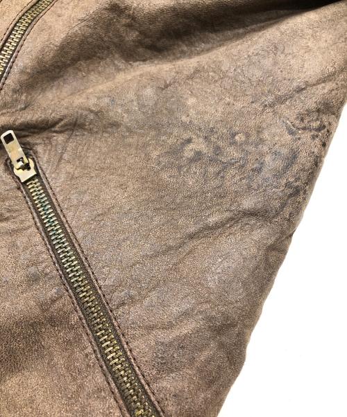 LUCIANO FENALGI（ルチアーノ・フェナルジ）LUCIANO FENALGI (ルチアーノ・フェナルジ) レザージャケット ブラウン サイズ:46の古着・服飾アイテム