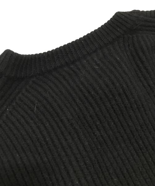 BATONER（バトナ―）BATONER (バトナ―) RIB DRIVERS KNIT LONG JACKET/リブドライバースニットロングジャケット ブラック サイズ:Freeの古着・服飾アイテム