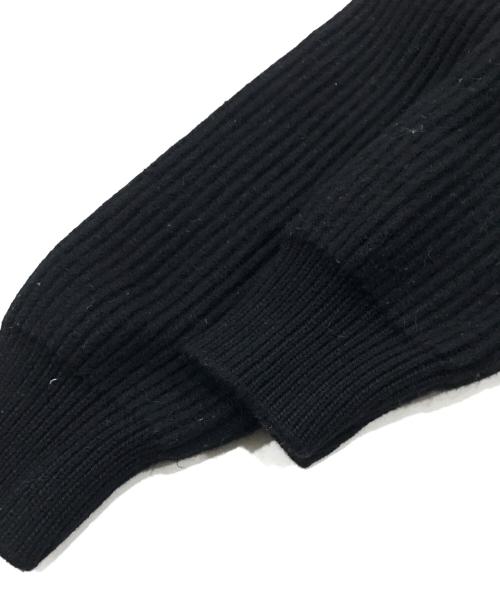 BATONER（バトナ―）BATONER (バトナ―) RIB DRIVERS KNIT LONG JACKET/リブドライバースニットロングジャケット ブラック サイズ:Freeの古着・服飾アイテム