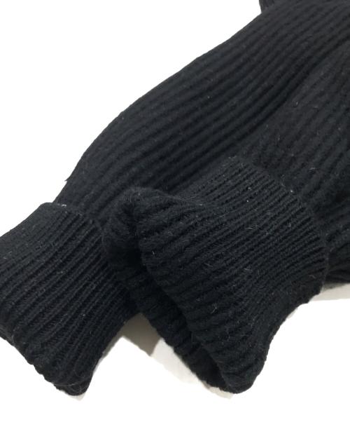 BATONER（バトナ―）BATONER (バトナ―) RIB DRIVERS KNIT LONG JACKET/リブドライバースニットロングジャケット ブラック サイズ:Freeの古着・服飾アイテム