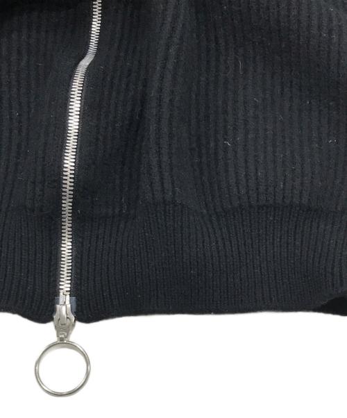 BATONER（バトナ―）BATONER (バトナ―) RIB DRIVERS KNIT LONG JACKET/リブドライバースニットロングジャケット ブラック サイズ:Freeの古着・服飾アイテム