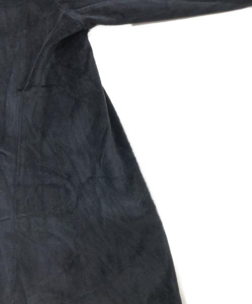 JOHN LAWRENCE SULLIVAN（ジョン ローレンス サリバン）JOHN LAWRENCE SULLIVAN (ジョン ローレンス サリバン) ベロアアシメトリーハイネックカットソー ブラック サイズ:Fの古着・服飾アイテム